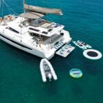 Escapade Crewed Bali 5.4 Catamaran Charter Sailing the BVI.