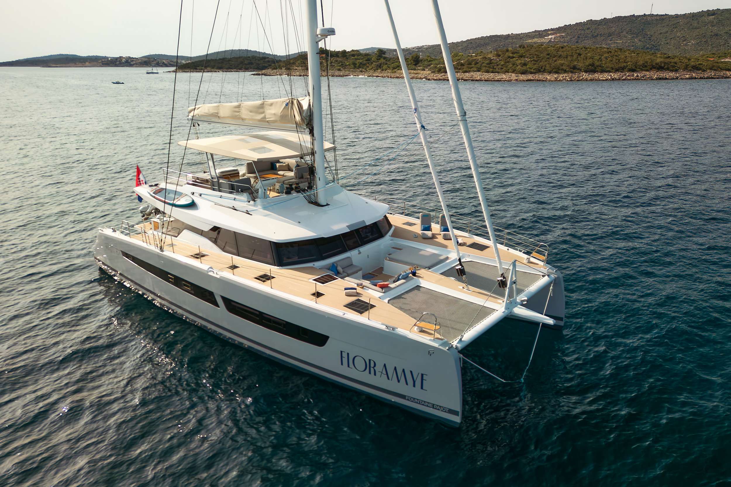 Floramye Crewed Fountaine Pajot Alegria 67 Catamaran Charter Sailing Croatia
