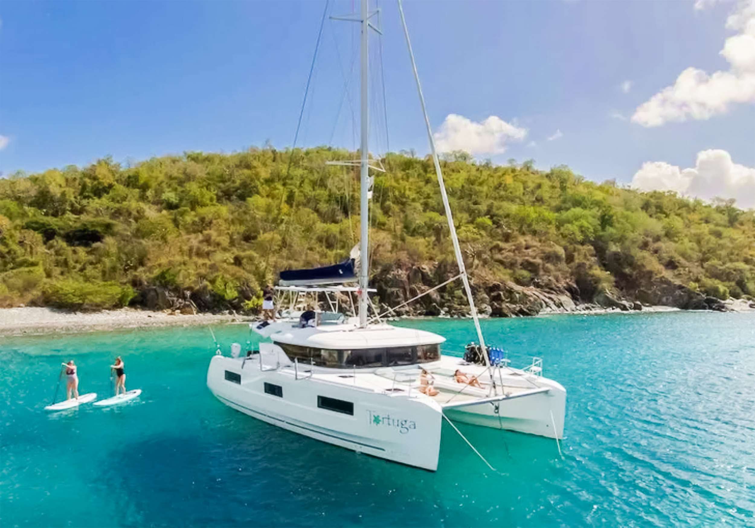 Tortuga Crewed Lagoon 46 Catamaran Charters Sailing from St. Thomas
