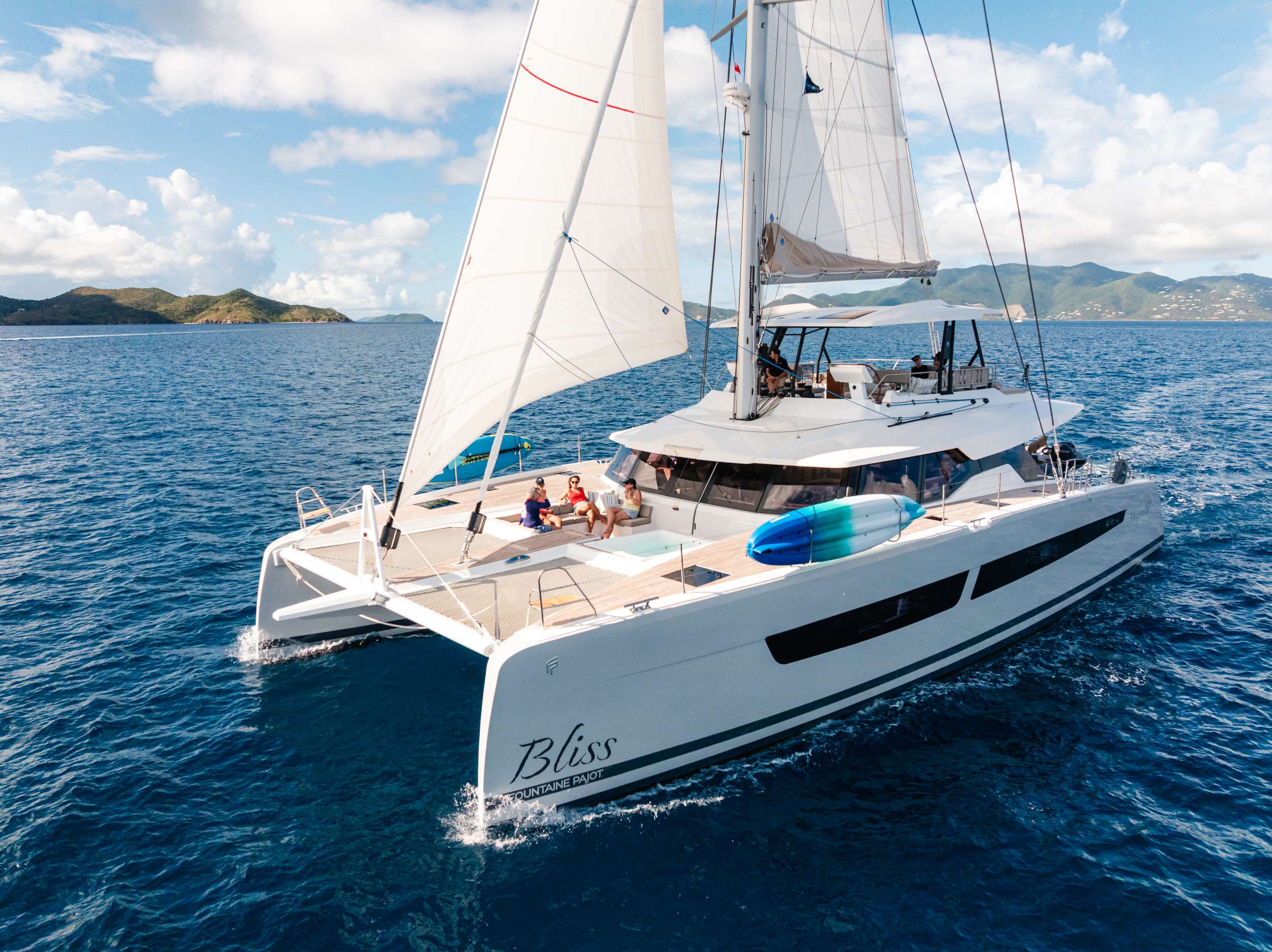 Bliss Crewed Fountaine Pajot Alegria 67 Catamaran Discount Sailing the BVI