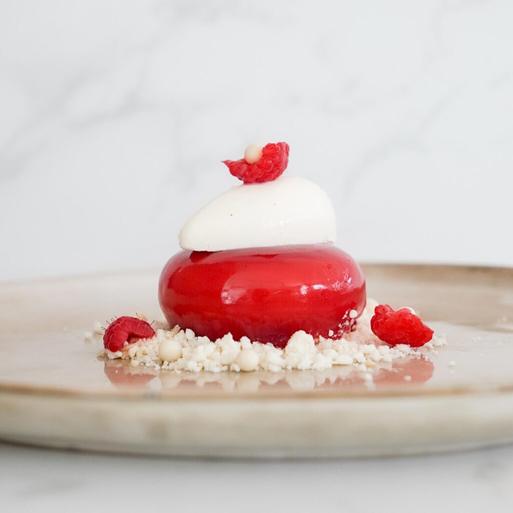 SOL Crewed Power Catamaran Raspberry Coconut Panna Cotta