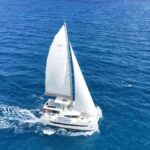 Merry Time Crewed Bali 4.8 Catamaran Charters Sailing the Virgin Islands.