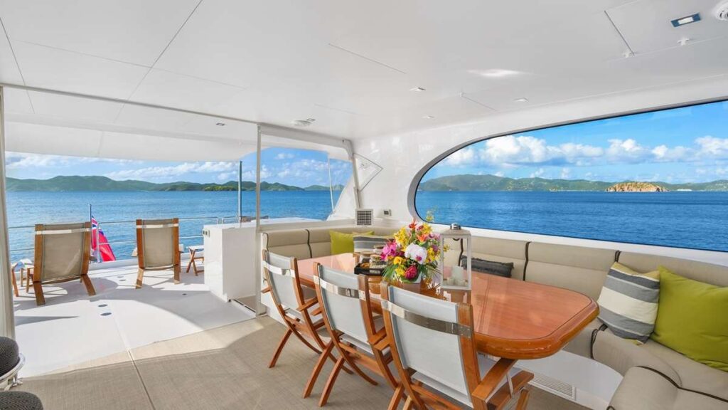 Luxury Crewed Power Catamaran Seaglass 74 Flybridge