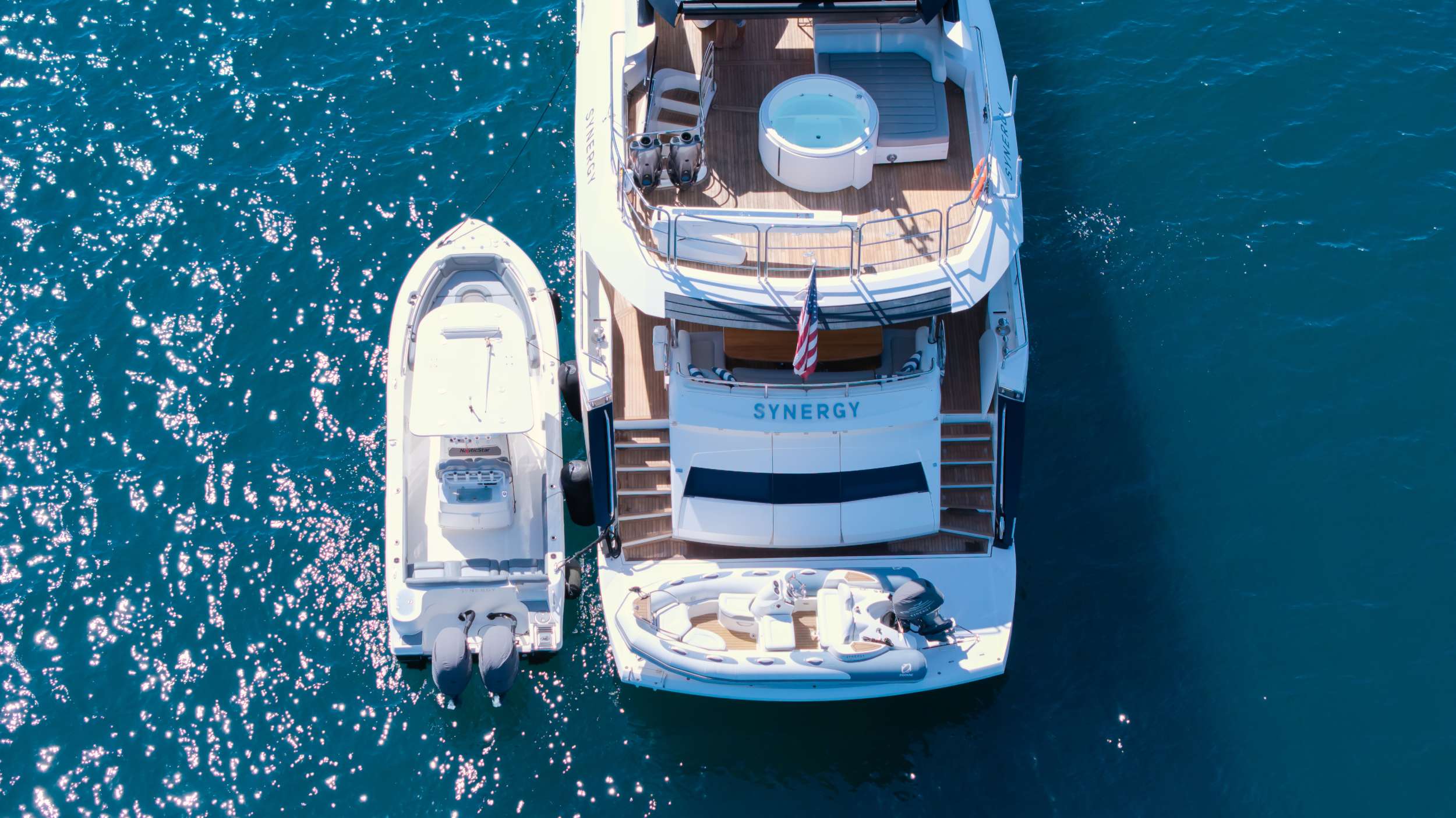 Synergy Crewed Sunseeker 86 Crewed Motoryacht Discount in the BVI.