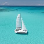 Drift Crewed Bali 5.4 Catamaran Charters Sailing the Exumas.