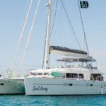 Sail Away Crewed Lagoon 620 Catamaran Charters Sailing the BVI