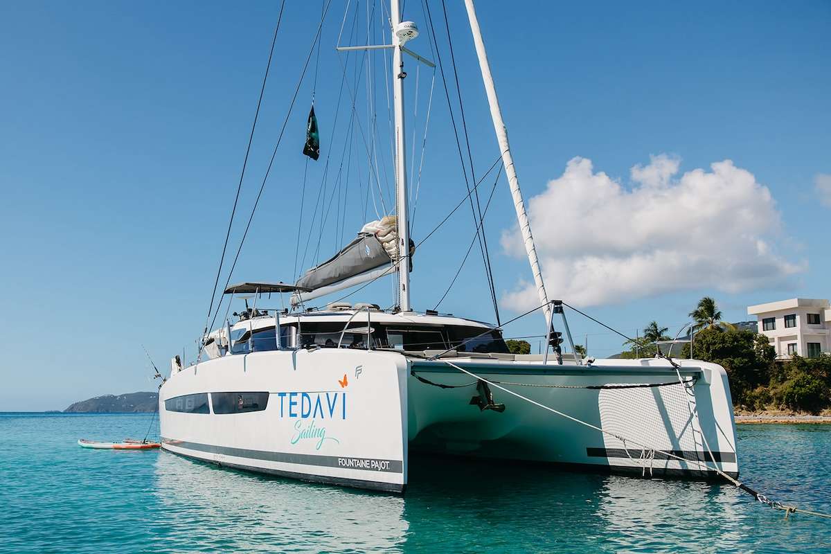 Tedavi Crewed Fountaine Pajot Aura 51 Catamaran Charters Sailing the Virgin Islands