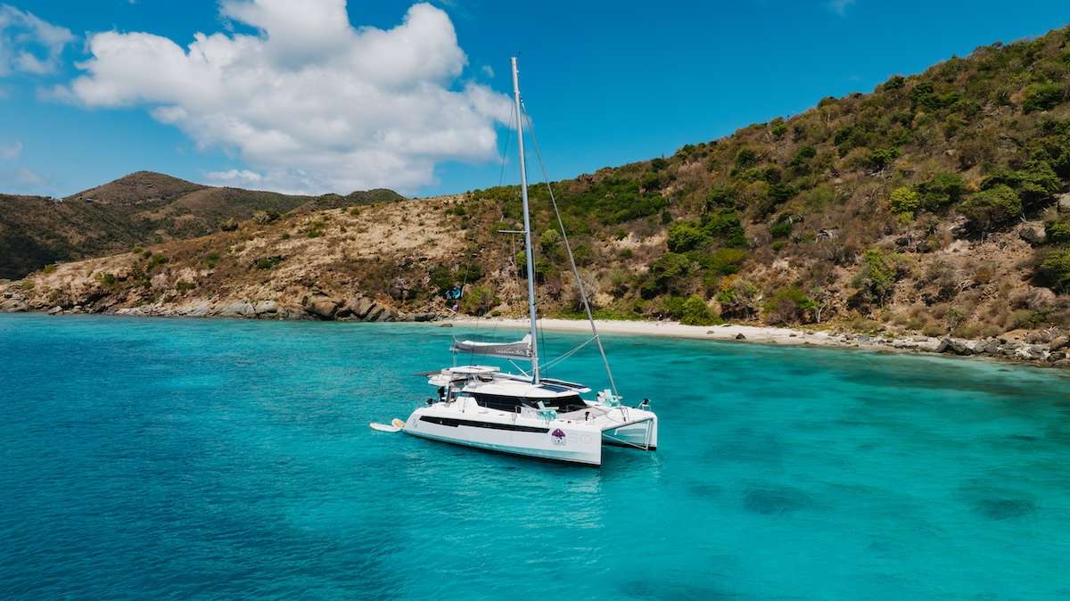 Salty Dog Crewed Leopard 50 Catamaran Charters Sailing the BVI