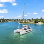 Halcyon Crewed Fountaine Pajot Aura 51 Catamaran Charter Sailing the BVI.