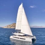 Encore Crewed Fountaine Pajot Alegria 67 Catamaran Charter Sailing the BVI.