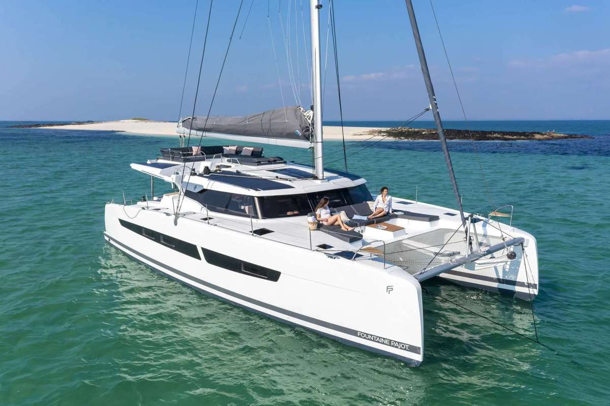 Second Wind Crewed Fountaine Pajot Aura 51 Catamaran Charter Sailing Belize.