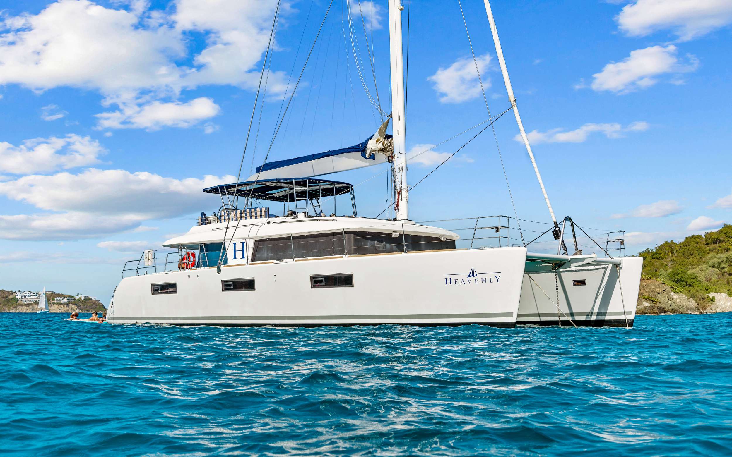 Heavenly Crewed Lagoon 62 Catamaran Charters Sailing the Virgin Islands