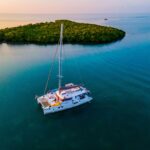 Discover Crewed Saba 50 Catamaran Charter Sailing Belize.