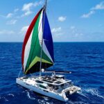 Awatea Crewed Balance Catamaran Charters Sailing the BVI.