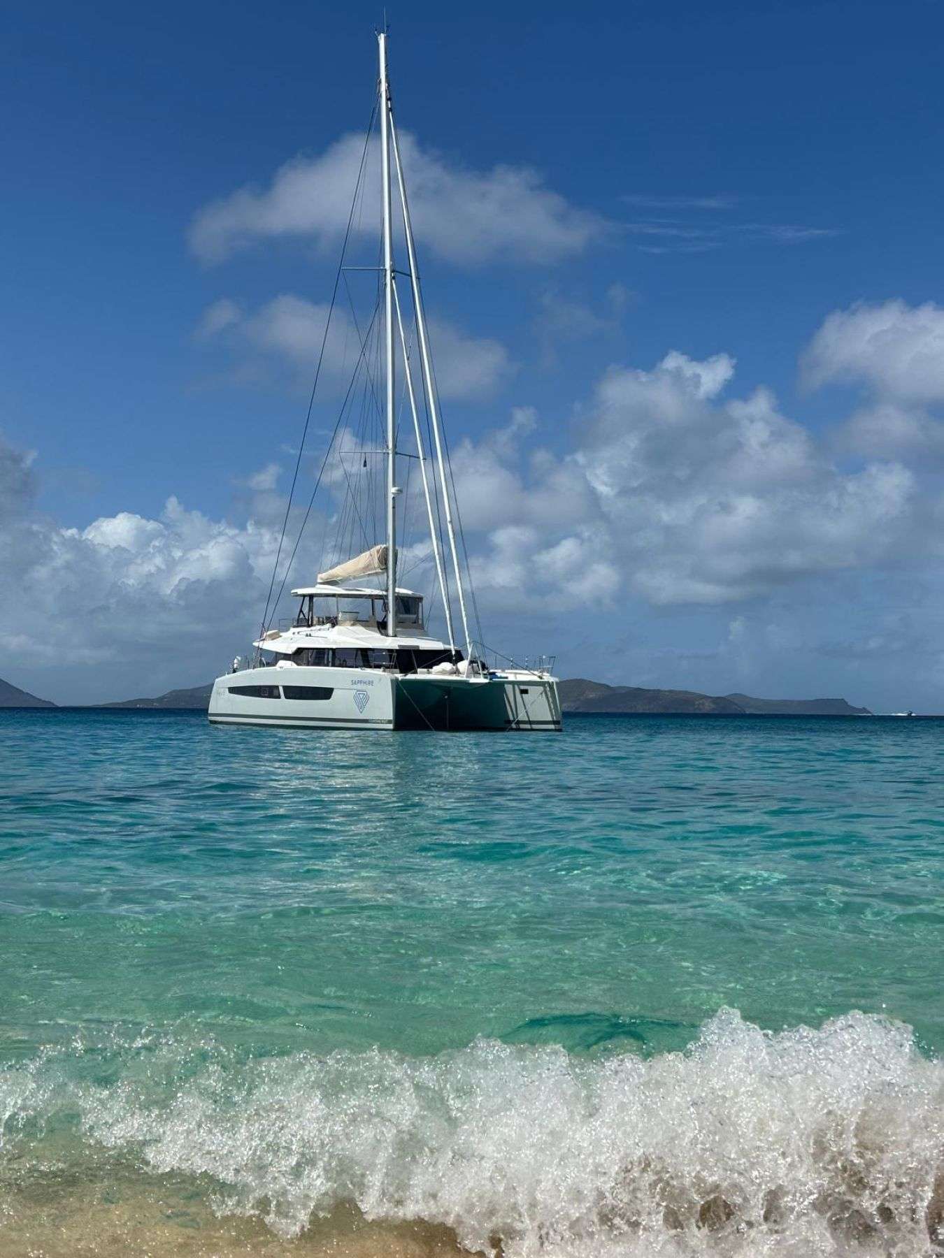 Sapphire Crewed Fountaine Pajor Alegria 67 Catamaran discount Sailing the BVI
