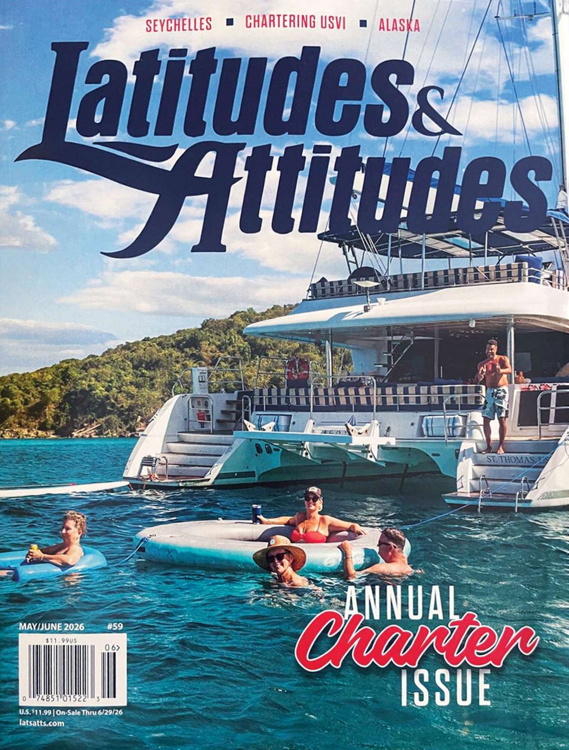 Heavenly Crewed Lagoon 62 Catamaran Charters sailing from St. Thomas.