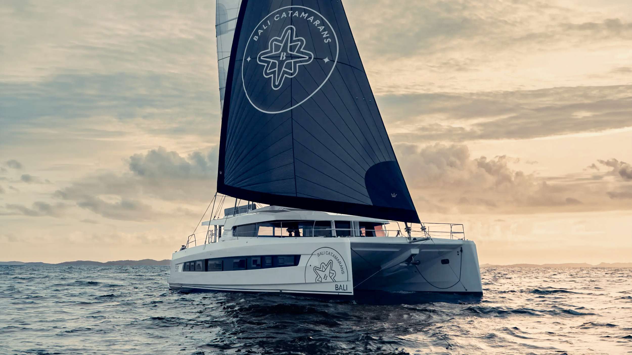 Jumeaux Crewed Bali 5.8 Catamaran Charter Sailing from St. Thomas.