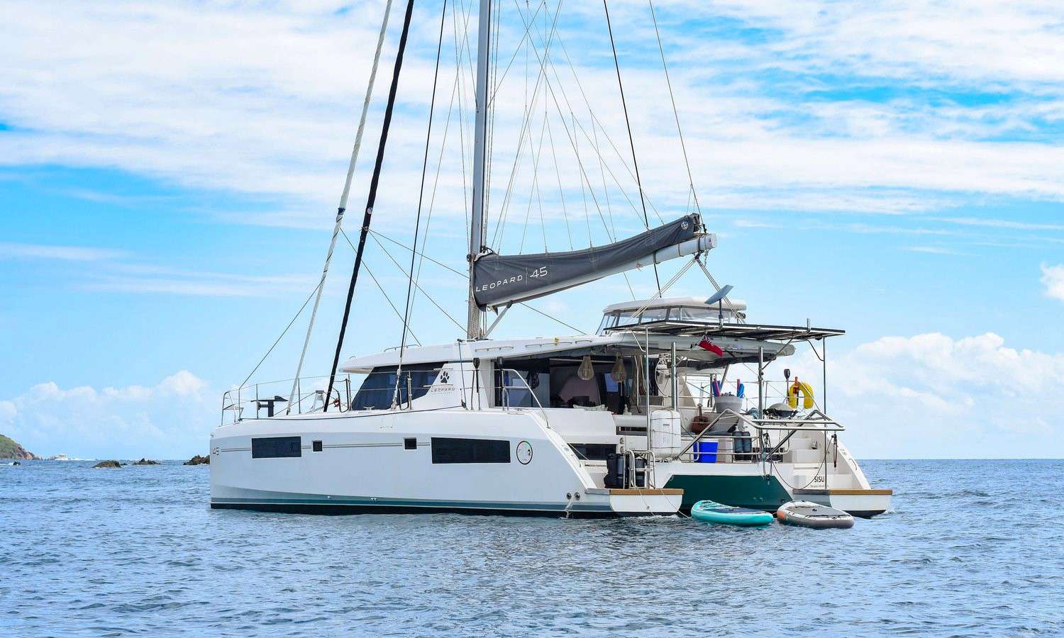 Sisu Crewed Leopard 45 Catamaran Charters Sailing the BVI