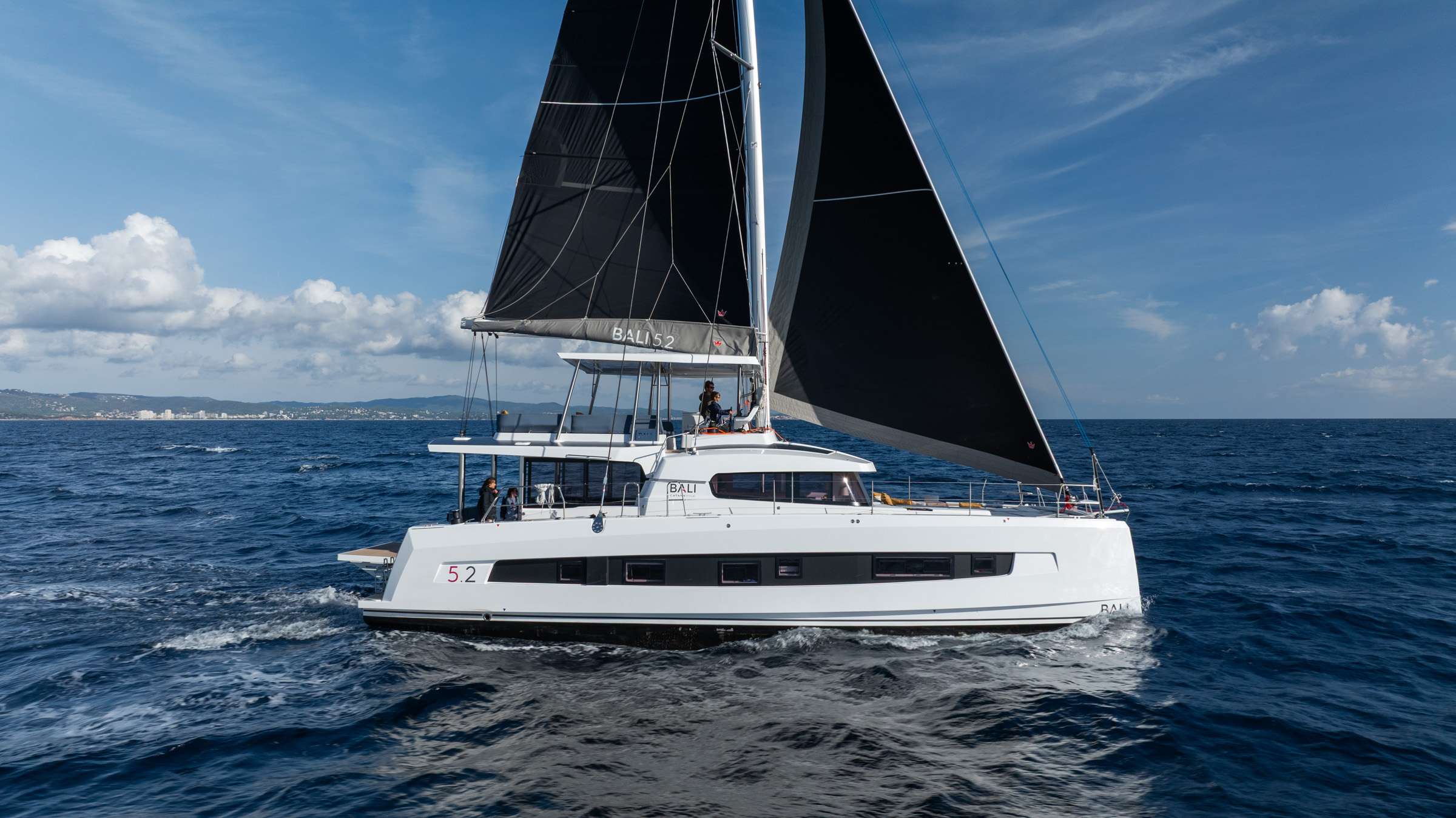 Craft With A Sea Crewed Bali 5.2 Catamaran Charter Sailing the USVI.
